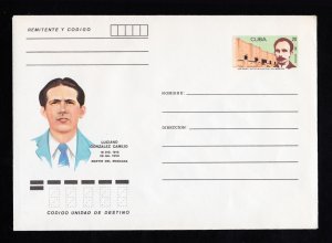 CUBA POSTAL STATIONERY - MARTIR DEL MONCADA - LUCIANO CAMEJO - 1986 UNUSED