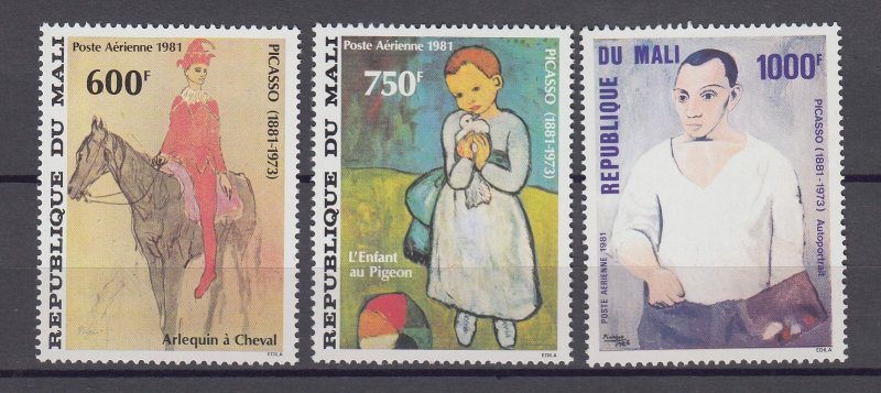 J39061 jlstamps, 2 dif 1981 mali sets mnh #c412 set of 1,c434-5 art