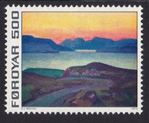 Faroe Islands  #20 MNH  1975 Hvitanes 500 ore