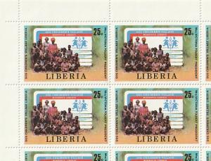 #858-9 Liberia Mint OGNH sheet of 20