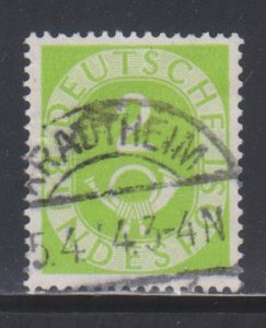 Germany,  2pf Numeral (SC# 670) Used