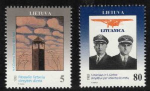 LITHUANIA LIETUVA Scott 457-458 MNH**  stamp set