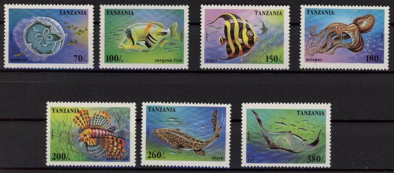 [HipG2139] Tanzania 1995 marina life good set very fine MNH stamps