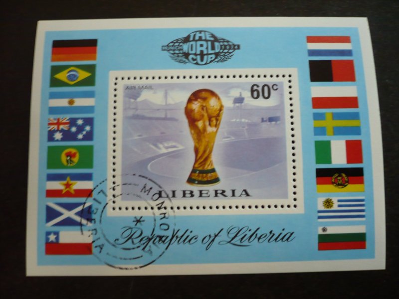 Stamps - Liberia - Scott# C197 - CTO Souvenir Sheet
