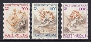 Vatican City  #710-712  MNH  1982  St Theresa of Avila complete