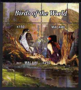 MALAWI - 2011 - Birds of the World #1 - Perf 2v Sheet - MNH - Private Issue