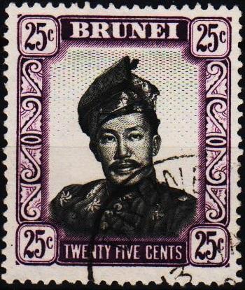 Brunei. 1952 25c. S.G.109 Fine Used