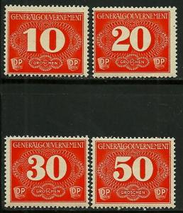 Poland # NL1-4, Mint Never Hinge