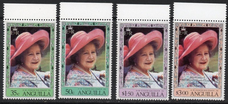 Thematic stamps ANGUILLA 1980 QUEEN MOTHER 80th 411/4 mint