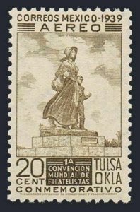 Mexico C94,MNH.Mi 765. Air Post 1939.Indian,Statue of Pioneer Woman,Ponca City.