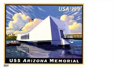 USA 2014 USSHIP Arizona Memorial $19.99 Express Imperf w/...