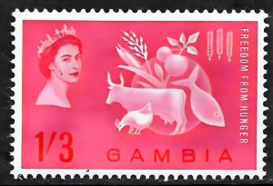 Gambia 1963 Sc#172 FREEDOM FROM HUNGER FAUNA Single (1) MNH