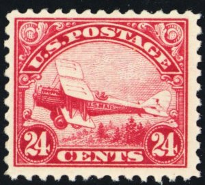 C6, Mint VF LH 24¢ Early Airmail Stamp CV $65.00 * Stuart Katz