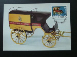 horse coach diligence Europa Cept maximum card Luxembourg 1981