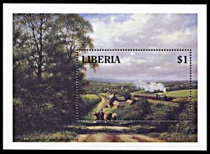 Liberia 1169, MNH, Pannier Tank Locomotive souvenir sheet