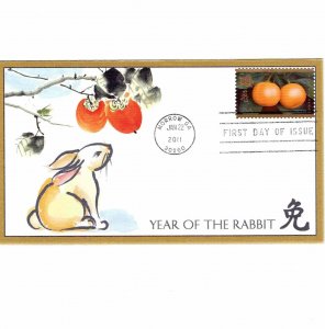 USA 2011 FDC Sc 4492 Year of the Rabbit Fleetwood United States First Day Cover