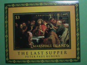 MARSHALL ISLANDS STAMP:1997 SC#626 THE LAST SUPPER-BY PETER PAUL RUBENS MNH S/S