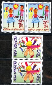 Serbia Sc# 209-210 MNH Pair 2003 Joy of Europe