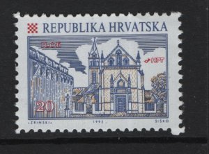 Croatia   #109a  MNH  1992 Cities and landmarks  20d Perf. 11 x 10 1/2