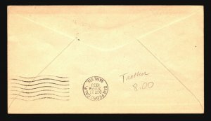 USS Macon 1933 Crosby Navy Day Cachet / USS CON 10.27.33 - Z18815