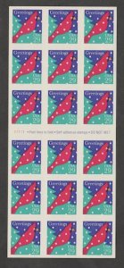 U.S. Scott Scott #2874a Cardinal - Christmas Stamp - Mint NH Booklet Pane