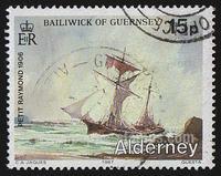 Alderney SG#A 33 Used - 1987 15p.  - Boats and Ships