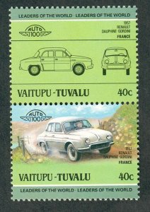 Tuvalu Vaitupu #11 Classic Cars MNH attached pair