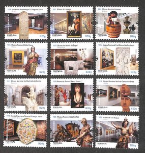 Portugal 2020, Museums 12v, MNH