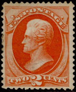 USA SCOTT 183, 2c vermilion, M MINT.