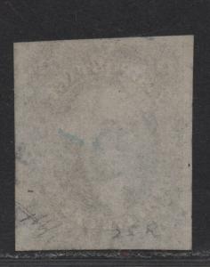 $US Sc#17 var. used, Fine, part Indian paper, Pos. 25R, Crowe Cert., Cv. $1150