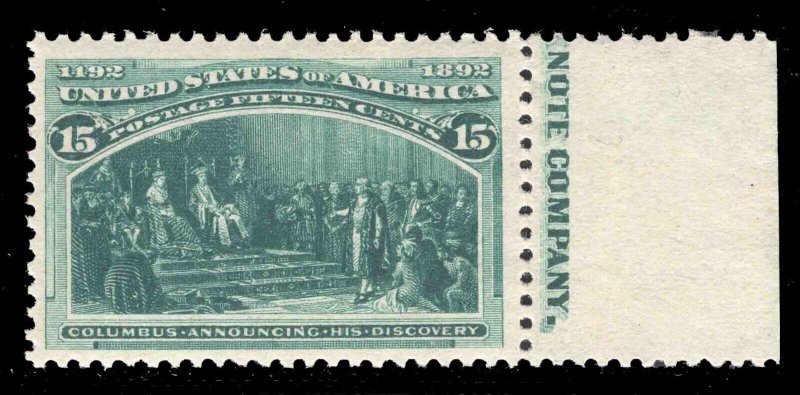 MOMEN: US STAMPS #238 MINT OG NH PSE GRADED CERT VF-80J LOT #79288