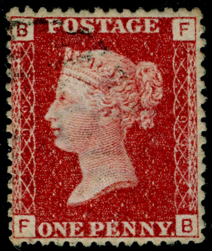 SG44, 1d lake-red plate 99, FINE USED. FB