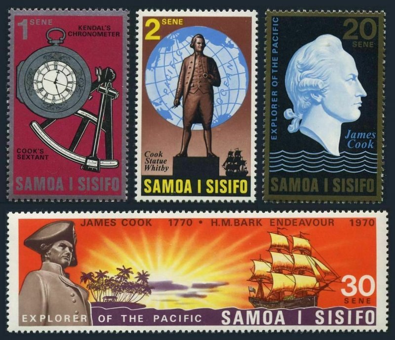 Samoa 329-332,MNH.Michel 222-225. Capt.James Cook,exploration South Pacific-200.