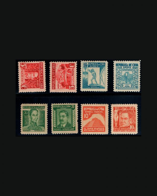 VINTAGE:CUBA 1937 340-54,C24-29,E10-11 OGNH,LH,LT-MED TONE   LOT 1937F