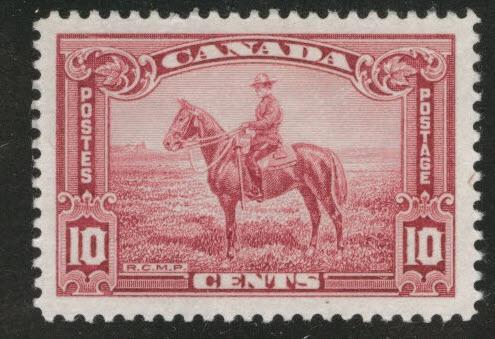 Canada Scott 223 MH* 1935 Canadian Mounted Police stamp