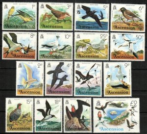 EDSROOM-17144 Ascension 196-211 MNH 1976 Complete Birds CV$21.80