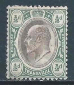 Transvaal #252 MH 1/2p Edward VII - Wmk. 2