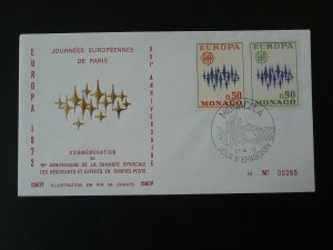 Europa Cept 1972 gold edition FDC Monaco 100903