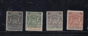 RHODESIA BSAC #s 2-5,8-11,13,24-25,8 MH CRESTS CAT VALUE $445+