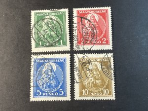 HUNGARY # 462-465--USED----COMPLETE SET----1932