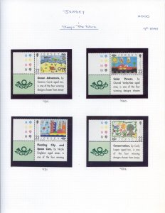 Jersey 2000 Stamp in the Future set Unmounted Mint 