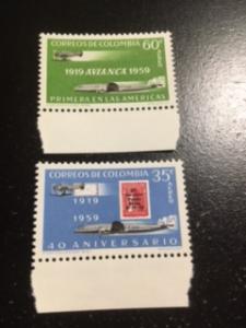 Colombia sc C347,C348 MNH