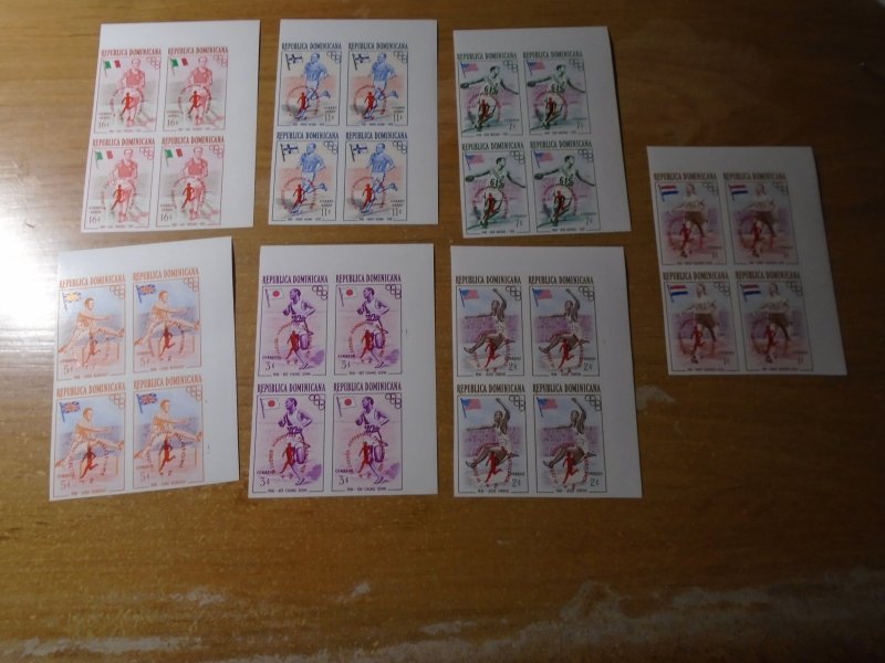 Dominican Republic  #  B26-30 /  CB16-17  MNH  Sport  Imperf Block