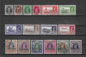 BAHRAIN 1938/41 SG 20/37 USED Cat £500