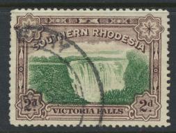 Southern Rhodesia  SG 35  SC# 37b   Used perf 12½   Victoria Falls see details