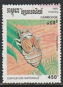 1993 Cambodia - Sc 1319 - used VF -  single - Insects