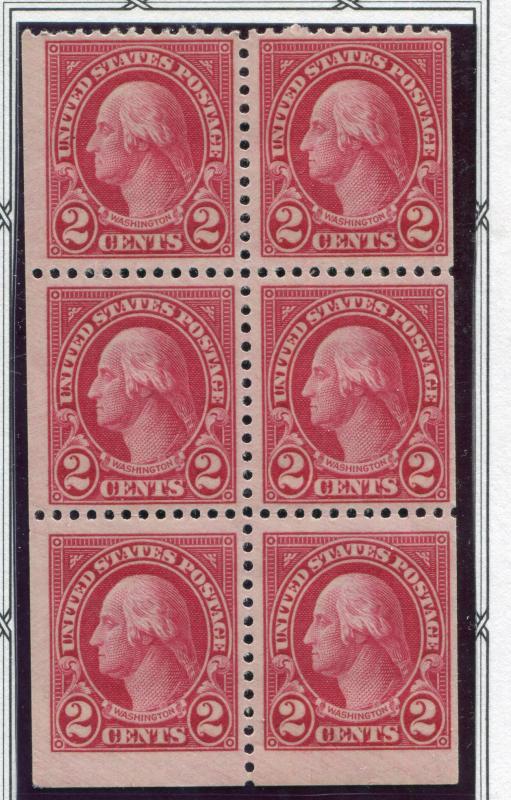 US Scott #634d 2 Cent Booklet Pane MNH. Free Shipping.