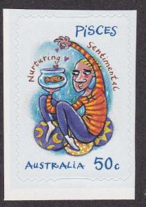Australia # 2665, Pisces, Self Adhesive, NH, 1/2 Cat.