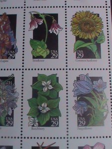 ​UNITED STATES- 1992 SC#2696a- 50 STATE WILD FLOWERS LARGE.-MNH FULL SHEET -VF