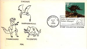 #2424 Stegosaurus Dinosaurs – Hawaii Cancel - Pohl Cachet – Aps